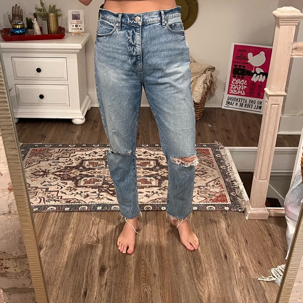 Straight leg jeans